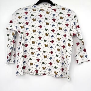 Vintage Youth XL 90's Cat Print Canada Multicolor Long Sleeve Graphic Tee